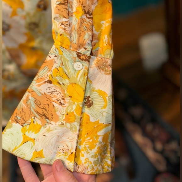 CIDER Floral Long Sleeve Women Small Top - Picture 5 of 5